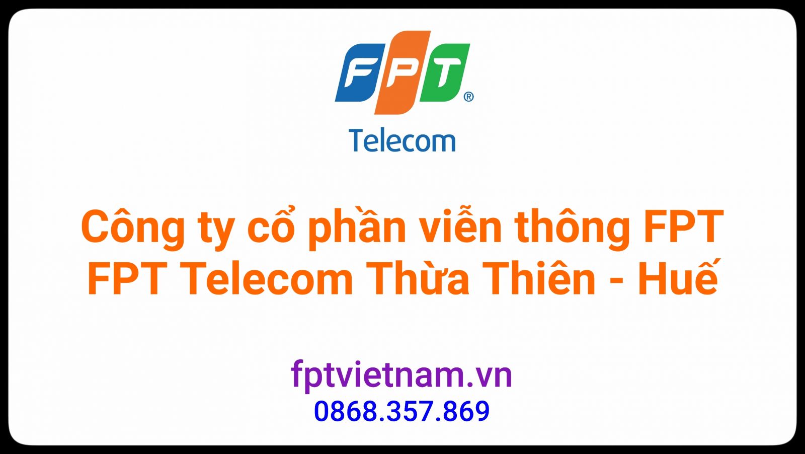 lắp mạng fpt Thừa Thiên Huế